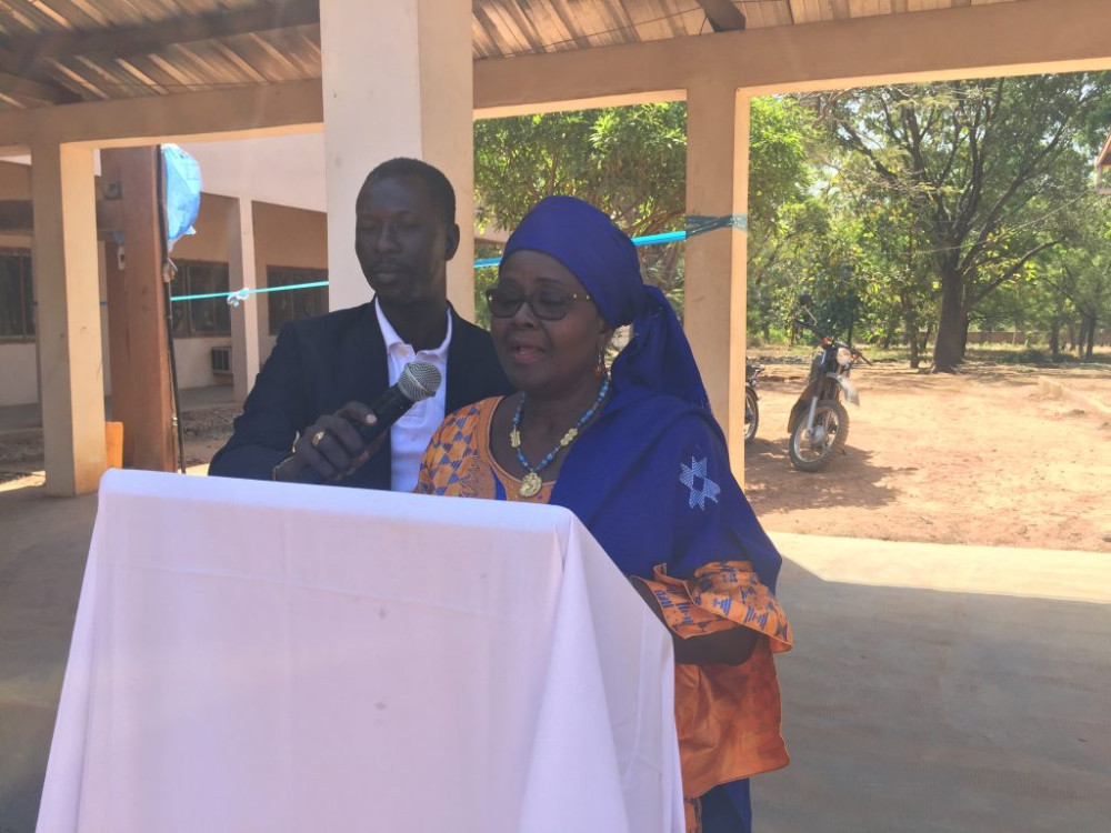 INAUGURATION OFFICIELLE DU FORAGE DE L’HÔPITAL  SOUNON SERO, DON DE MADAME FATIMA SEKOU AIDARA EPOUSE MADOUGOU