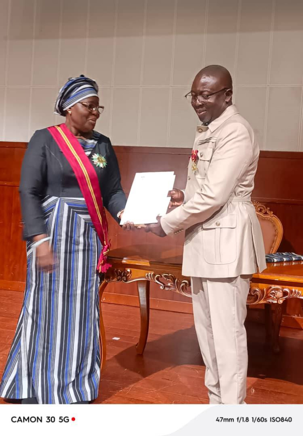 Honneur mérité pour le Maire de la Commune de Nikki.